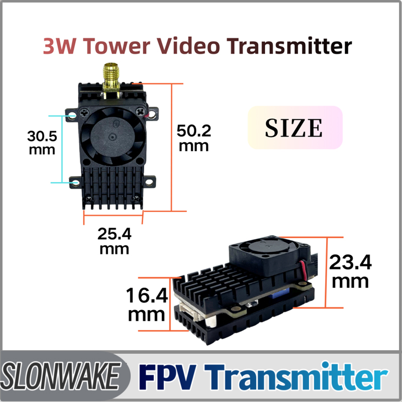 Fpv Drone Vtx - SLONWAKE 5.8G 3000mW Simulação VTX FPV
