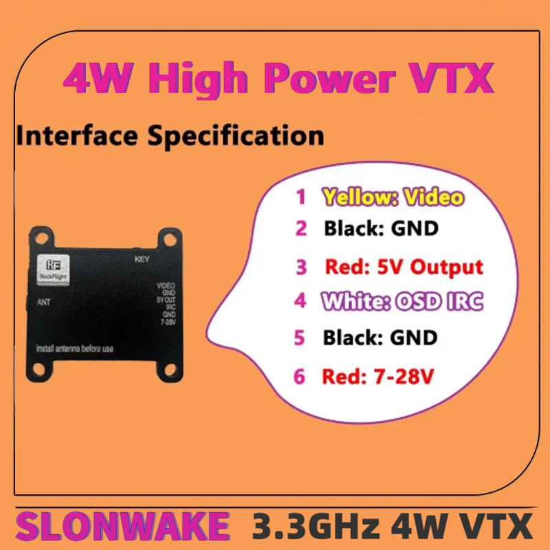 Transmissor de Vídeo VTX SLONW - Fpv Drone Receiver avaliação e preço