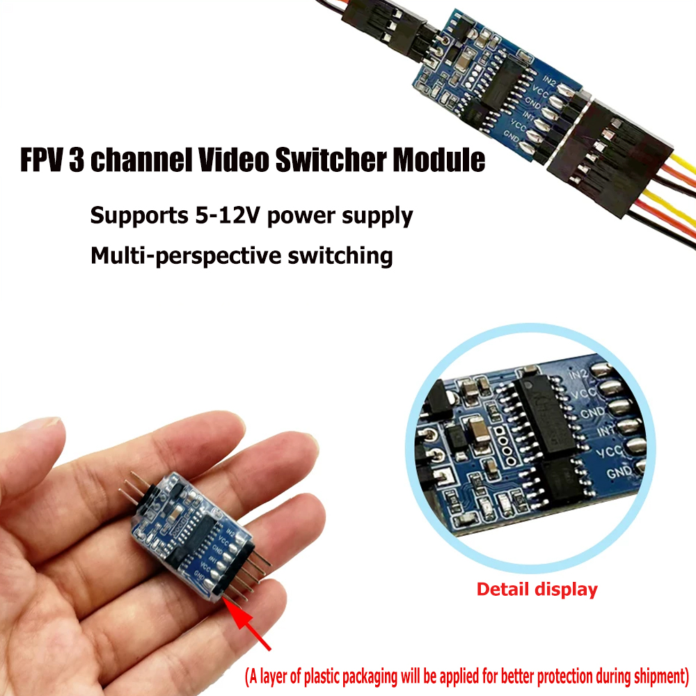 Módulo de comutação de vídeo d - Fpv Drone Receiver avaliação e preço