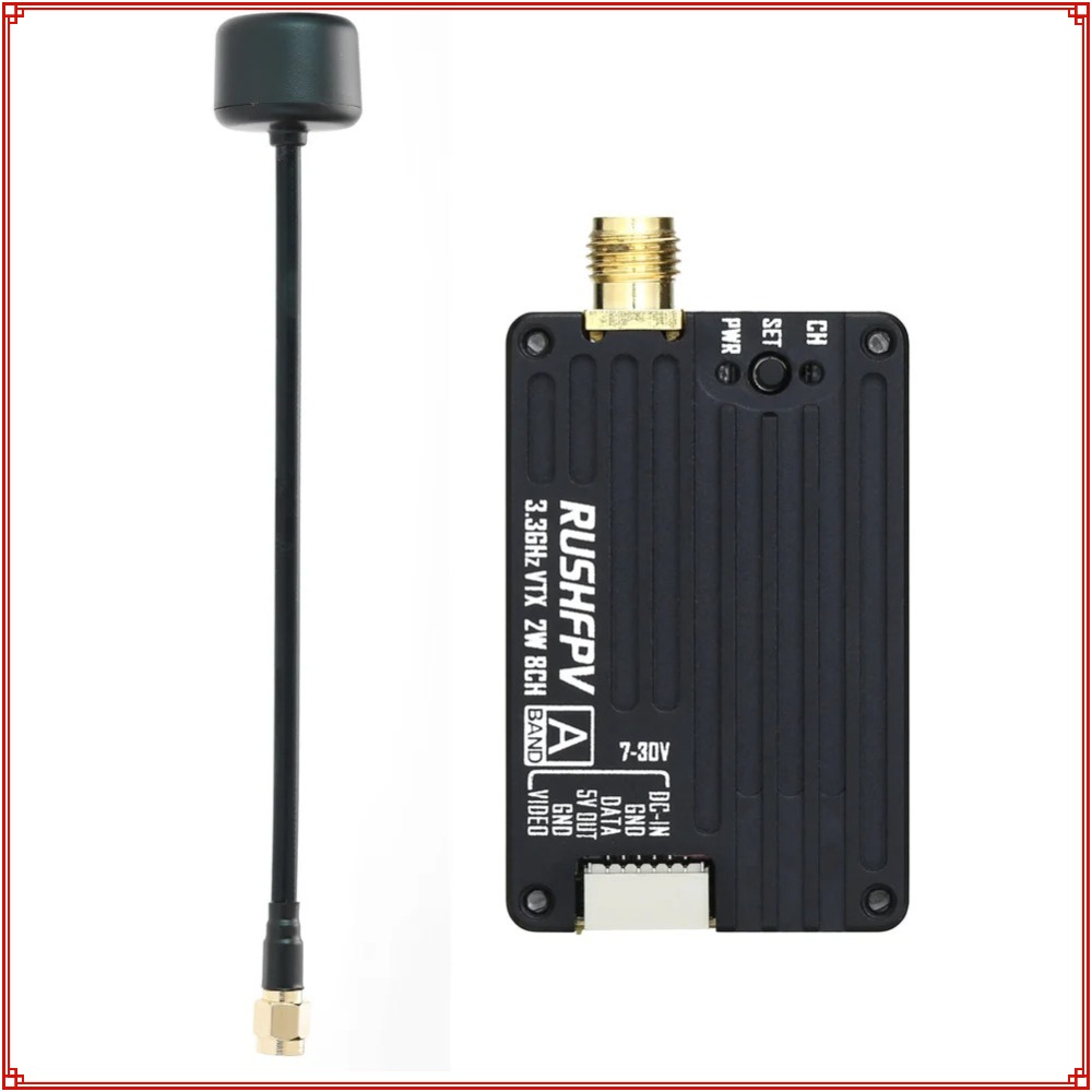 Novo Transmissor RUSHFPV 3.3G  - Fpv Drone Receiver avaliação e preço