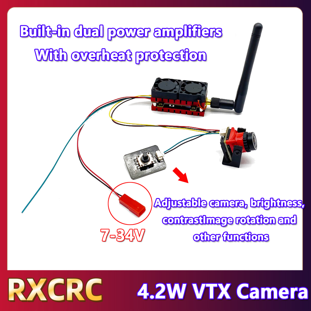 Rxcrc 5.8g 48ch 4.2w transmiss - Fpv Drone Transmitter avaliação e preço