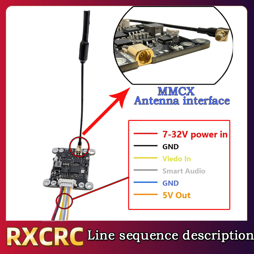 Módulo RXCRC 5.8G 48CH 1.6W VT - Fpv Drone Transmitter avaliação e preço