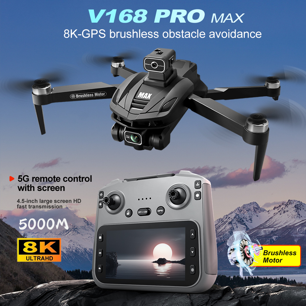 V168 PRO Max GPS Drone 8K Prof - Fpv Drone Charger avaliação e preço