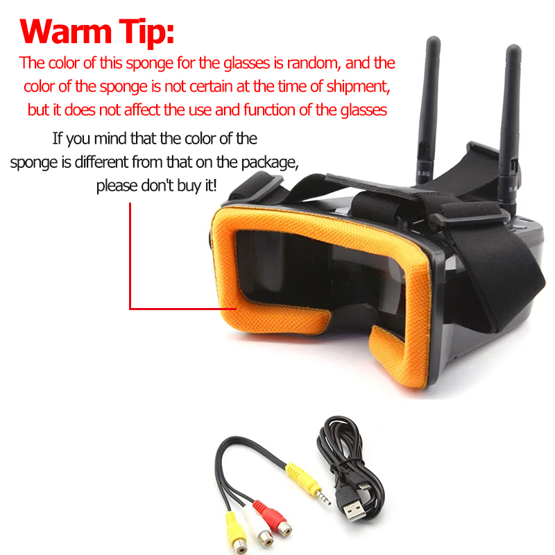 VR009 FPV Óculos de Vídeo 3 Po - Fpv Drone Goggles avaliação e preço